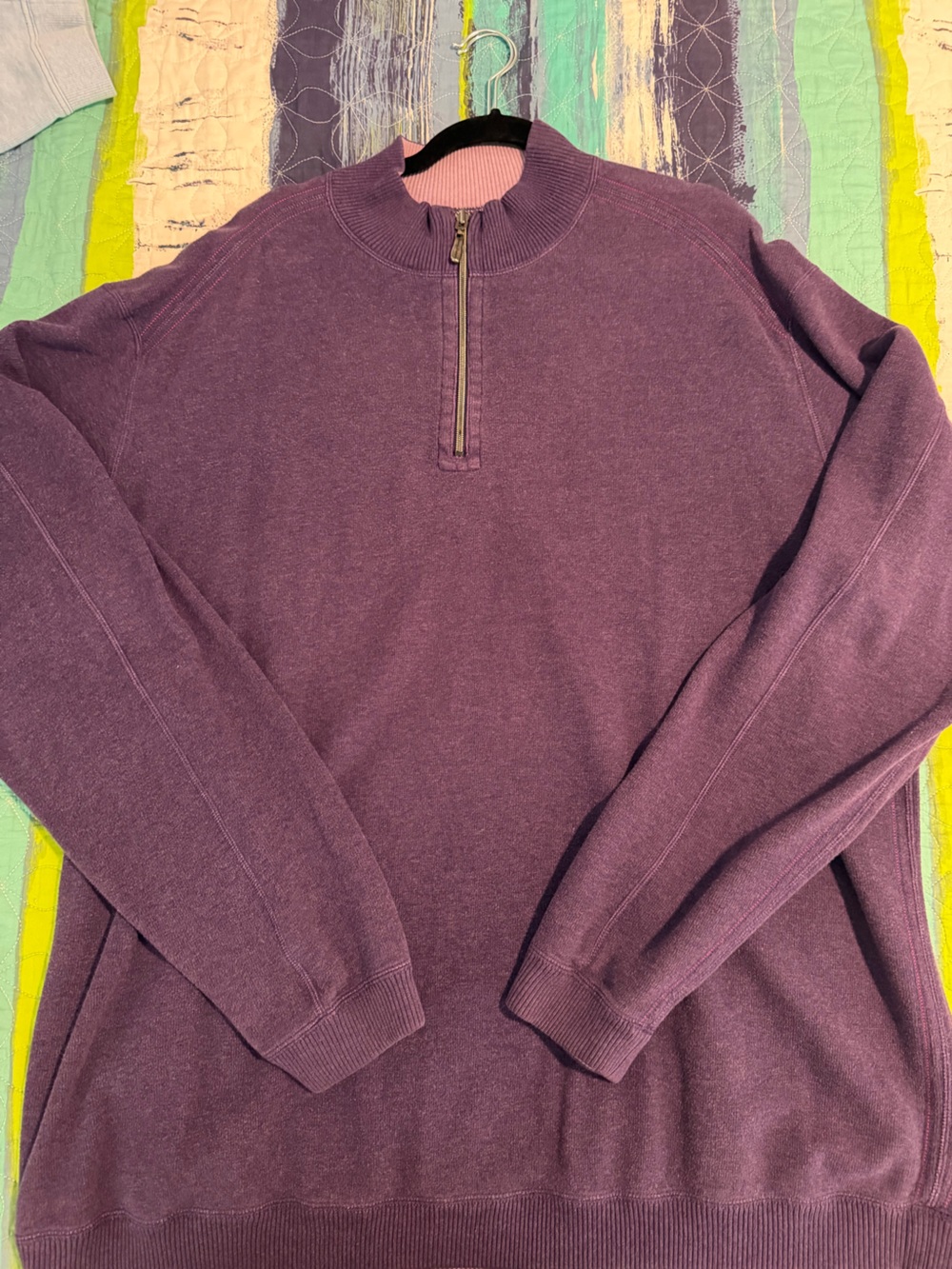 Purple Tommy Bahama 1/4 Zip